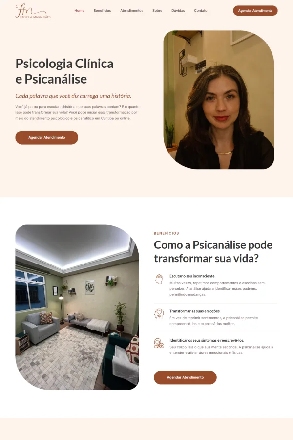 Projeto Fabíola Magalhães feito pela Wp Conecta